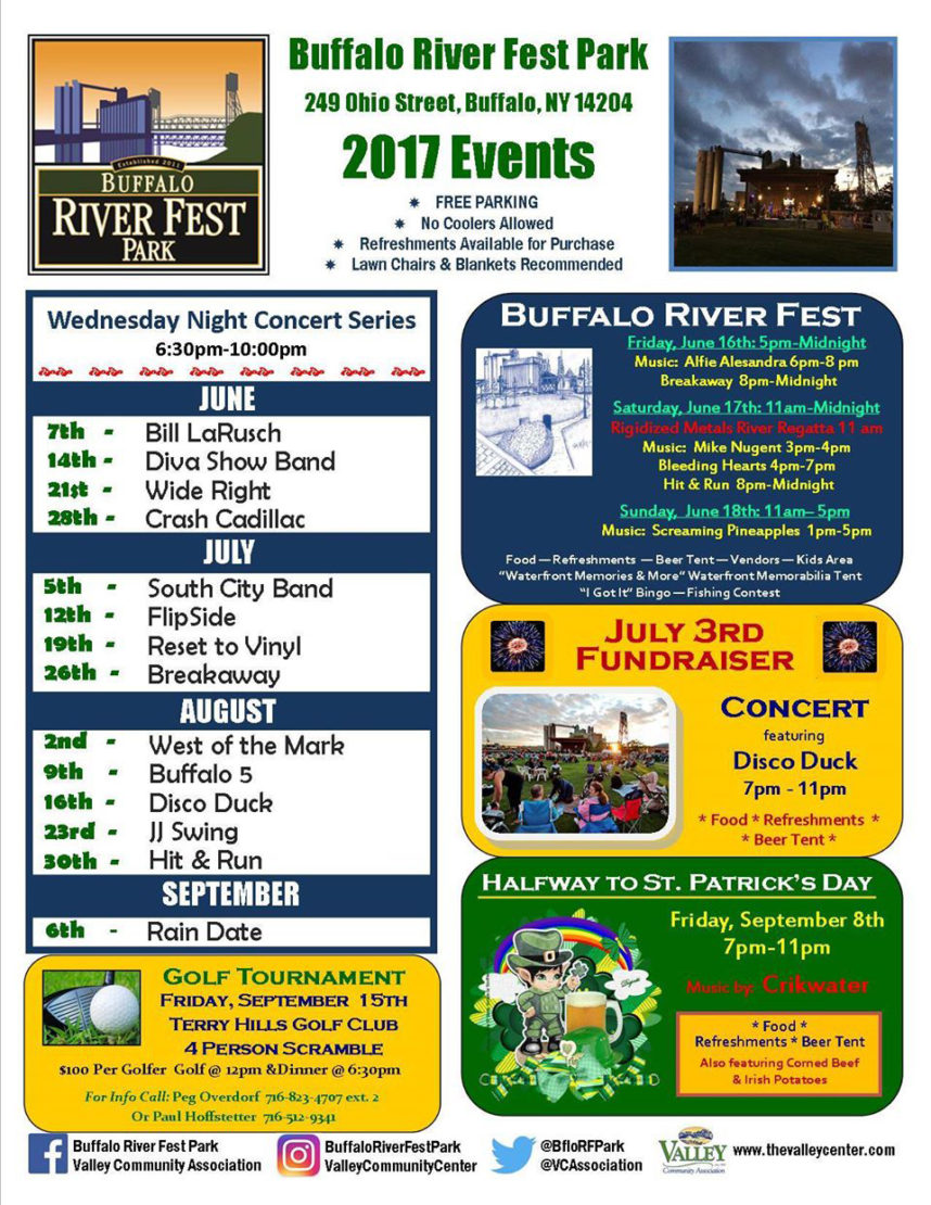 Buffalo River Fest Park's “Wednesday Night Summer Concert Series” in