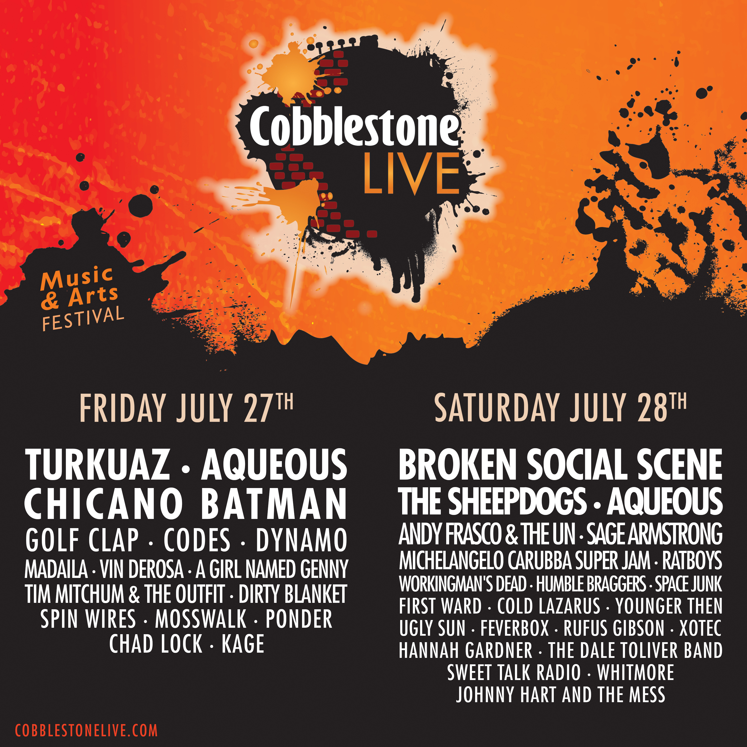 Cobblestone Live Music & Arts Festival redefines music festivals in