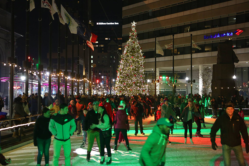 Downtown Christmas Tree Lighting Buffalo Rising